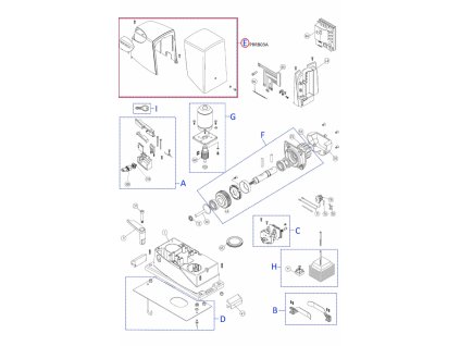 PRRB03B kit krytů PPD1211.45401 a PPD0893.4540 kryt přední a zadní s logom pro ROBUS/ ROAD