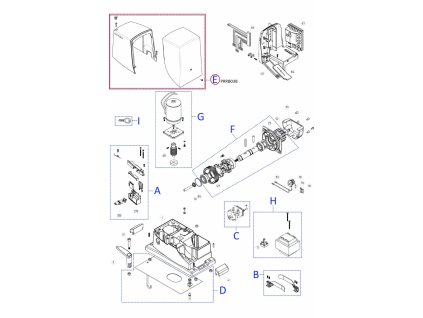 PRRB03B kit krytů pro RB600