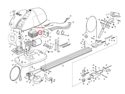 TRA-S6.1025 transformátor 230V/22V/40V pro SPIDO
