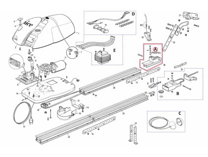 PRSP01 kit - běžec plastový pro SPIDER