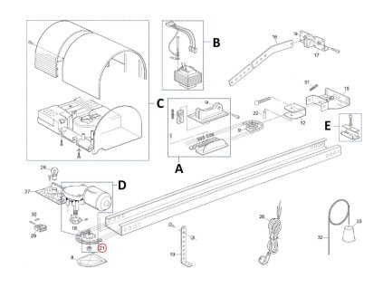 PMCC6.4630 ozubené kolečko na řetěz dráhy pro pohon Shel50