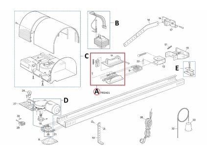 PRSH01 kit běžce pro SHEL