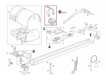PRSH02 kit transformátoru pro SHEL50