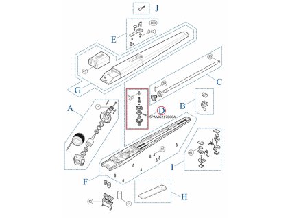 SPAMG217B00A kit převodovky TO4005 / TO4006/ TO5015/ TO5016