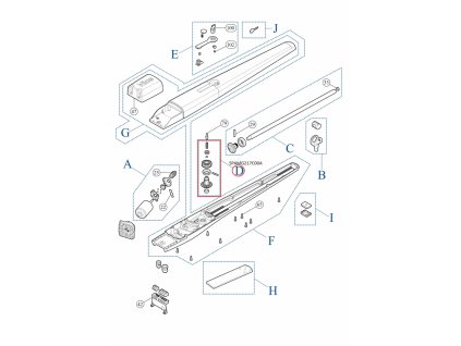 SPAMG217C00A kit převodovky pro TOONA4024/ TOONA5024
