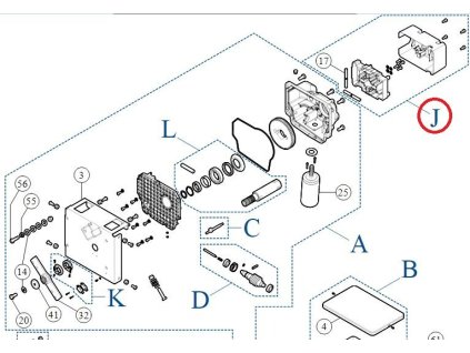 SPWIDE0001A (J) kompletní držák ramene XBA14/XBA15/XBA5 pro závoru WIDEL