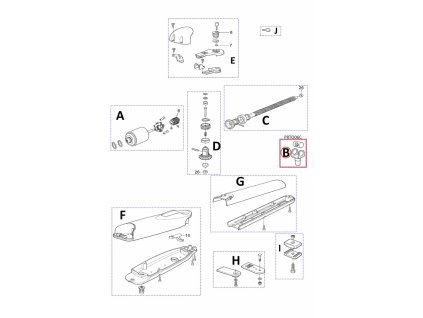 PRTO06C kit matice a vidlice pro WG2024/ WG4024