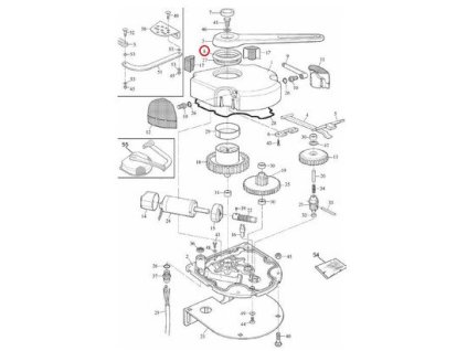 PPD0486.4540 kroužek horního krytu pro WK /MHOUSE/