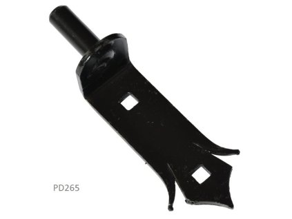 Kování ozdobné, 150x35mm, průměr=14mm, černá barva