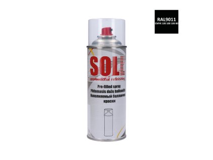 Barva antikorozní na zinek - černá matná ve spreji 400 ml