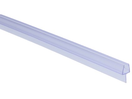 Plastové těsnění na sklo 6mm, mezi skleněné dveře a stěnu nebo podlahu, 2200mm