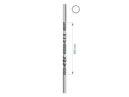 Kruhová tyč-trubková H-1000mm, průměr=32mm, stěna 1mm
