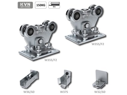 Set pro samonosný systém 60x60x4mm, výškově nastavitelný