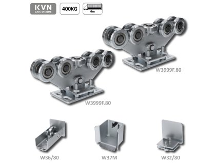 Set pro samonosný systém 80x80x5mm, výškově nastavitelný