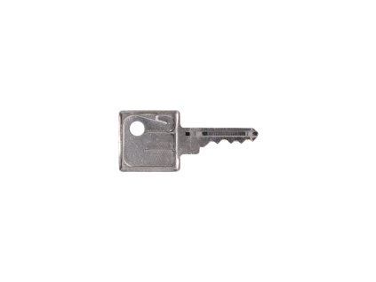 Klíč zámku značky KEY č.121 vybroušený, pro pohony i klíčové spínače