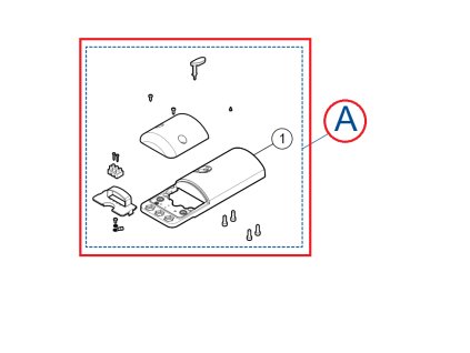 PD0856A3002 vrchní kryt pro TOO3000/30024/4500/4524