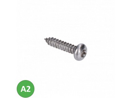 Nerozový vrut samořezná (4,2x19mm) půlkulatá hlava, DIN7981TX/A2/AISI304