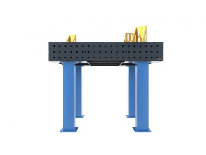 zvárací stôl 1200x800x150mm, oceľ S355J2+N, priemer dier: 16.3mm, 4x rebrá, 4x bočnice