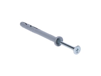 Hmoždinka natloukací se zápustným límcem a vrutem se zápustnou hlavou (Rozměry vrutu 3,9x45mm, Rozměry hmoždinky 6x40mm)