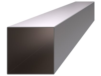 Profil uzavřený 100x100x2mm, kartáčovaná nerez /AISI304 (Délka 1m)