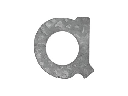 Domovní písmena, zdobená, bez povrchové úpravy (Písmeno a, Rozměry 60x58mm, Typ zdobené)