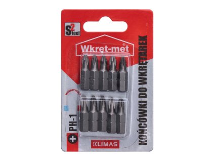 10 dílný blistr bitů PH (Typ PH1x25mm)