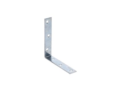 Úhelník galvanický 1,5mm/2mm, pozinkovaný (Rozměry 100x100x19mm, Otvory 4,5mm-6ks)