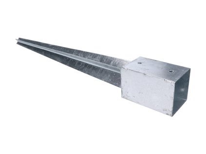 Patka sloupku nabíjecí/kotvící hrot 1,8mm, žárově zinkovaná, otvory průměr 11mm-4ks (Rozměry 101x150x900mm)