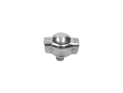 Lanková svorka - simplex pro nerezové lanko, broušená nerez K320/AISI304 (Průměr lanka 2mm)