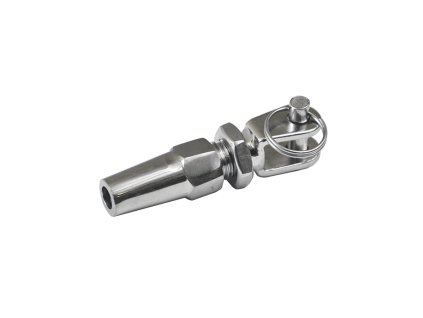 Úchyt pro nerezové lanko o průměru 3mm, broušená nerez K320/AISI304