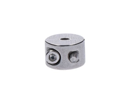 Úchyt pro nerezové lanko, broušená nerez K320/AISI304 (Průměr lanka 4mm, Závit M3)