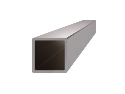 Profil uzavřený 25x25x2mm, broušená nerez K320/AISI304 (Délka 1m)