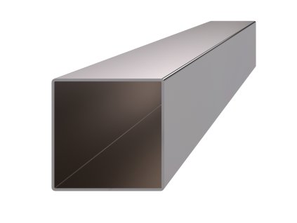 Profil uzavřený 60x60x2mm, kartáčovaná nerez /AISI304 (Délka 1m)