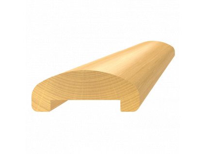 Dřevěný profil s drážkou, materiál: buk, broušený povrch bez nátěru, balení: PVC fólie, délka 3000mm