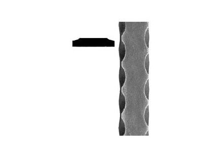 Tyč plochá plná 25x5mm, zdobená po hranách