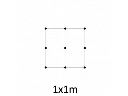 Montážní sada pro zelenou stěnu - nerez, rozteč drátů 500x500mm, průměr lanka 4mm