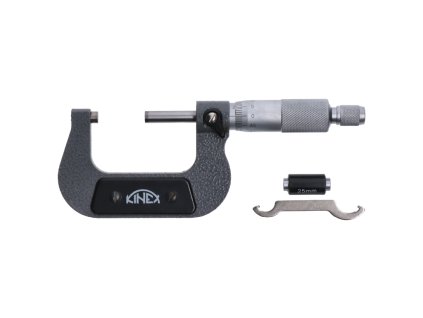 Mikrometr třmenový KINEX 25-50mm/0,01mm, ČSN 25 1420, DIN 863 (Rozměry 25-50mm)