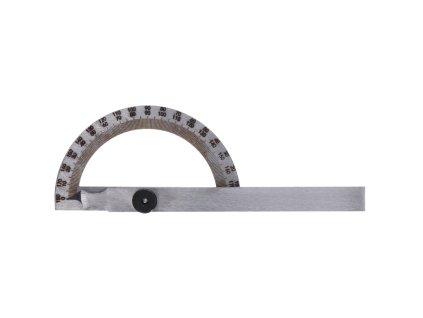 Úhloměr obloukový KINEX, NEREZ, 0-180° (Rozměr 120x200mm)