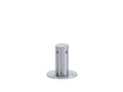 Příruba na fasádní lankovou stěnu, odsazení 100mm, průchozí, pro lanko max. o průměru 6mm, se závitem M8, broušená nerez K320/AISI 304