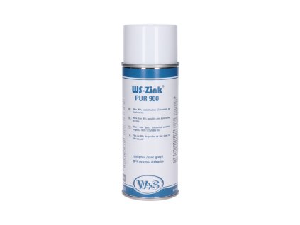 Zinkový sprej WS-Zink® Pur900 s obsahem zinku 90% 400ml, svařitelný, matná barva, odolný do 300° C , základní nátěr pro následné lakování, vodivá ochranná vrstva na bodovaní