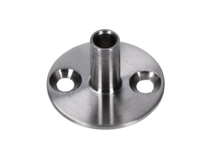 Příruba spodní průměr 35mm, na trubku o průměru 12mm, (průměr příruby na trubku o průměru 8,9mm), broušená nerez K320/AISI304