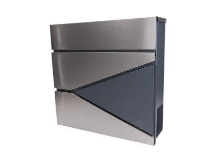 Poštovní schránka, kombinace nerez a pozinkovaného plechu