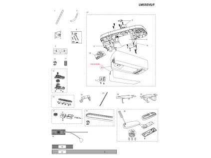 041A4046 kryt pohonu LM55EVS