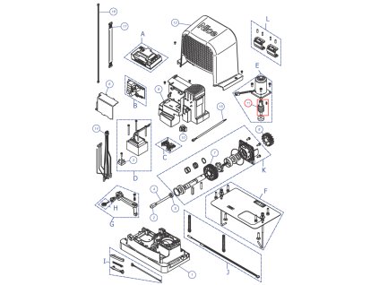 PD2187A0001 Hriadeľ  červíková, z1z45  bez vložky, RBS400