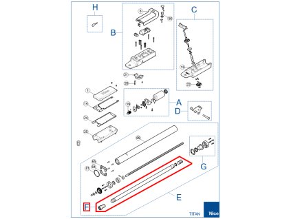 SPAMG226B00 Kit piestu pre pohon TTN3724