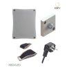 Kit GARDEN BOX pro ovládání 20 zahradních světel KEY. Kit obsahuje: elektroniku (BOXLED), noční senzor (QUADRO), 2x ovladač (KPLAY4R), napájecí kabel.