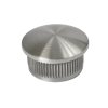 Ukončení - zátka na trubku o průměru 25x2mm, plný materiál, broušená nerez K320/AISI304