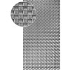 Plech pozinkovaný 2000x1000x1,2mm, lisovaný vzor PLETENINA 2, 26x26mm, 3D efekt