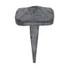Ozdobný kovaný čtvercový hřebík, hlavička 27x27x12mm, hrot 7x7x34mm, bez povrchové úpravy