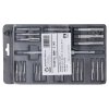 Souprava závitořezných nástrojů mini-2 NO, závity M3, M4, M5, M6, M7, M8, M10 a M12, vratidlo 2,5-9mm